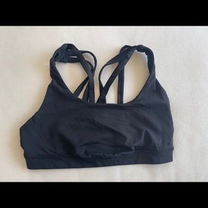 Lululemon black sports bra size 6